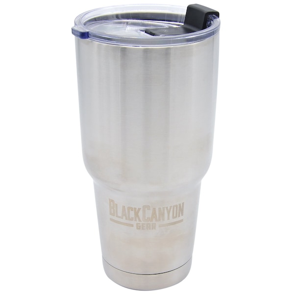 Blackcanyon Outfitters Tumbler with Flip Close Lid, Silver, 32o BCO32OZSS - main